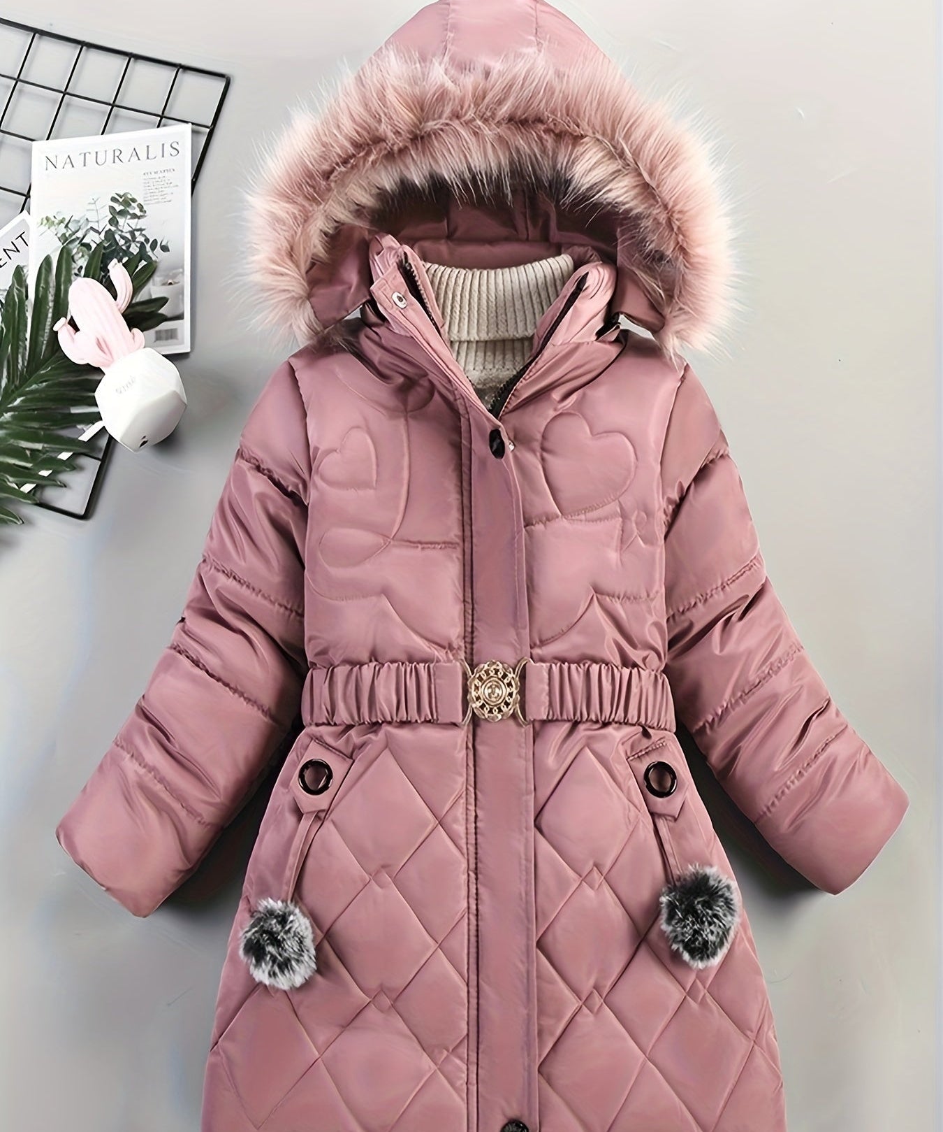 Winterjas met capuchon voor meisjes - Nicole Jeecey