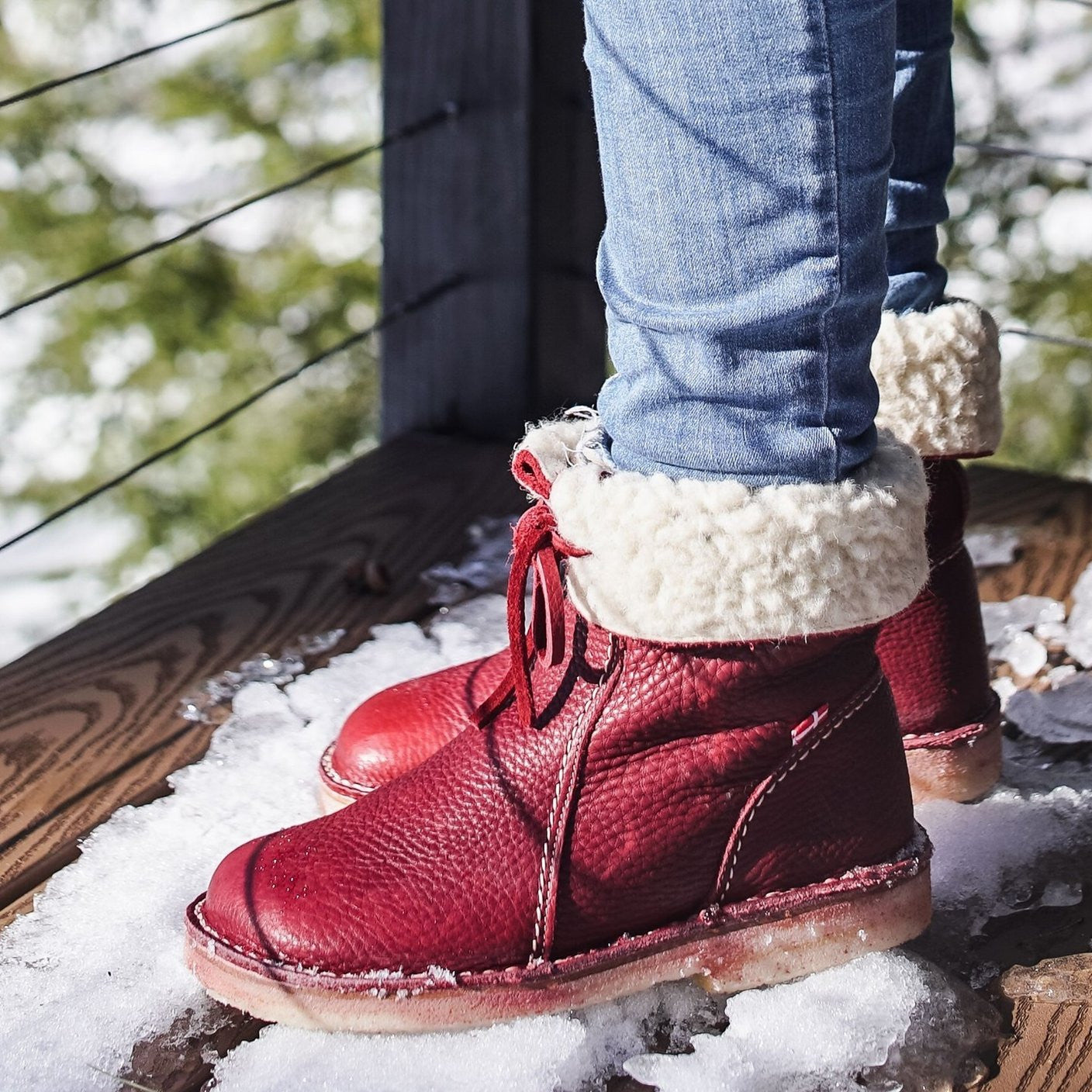 Myla - Waterproof Boots With Wool Lining Qinzaro