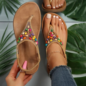 Summer Breeze - Retro Boheemse Platte Dames sandalen Qinzaro
