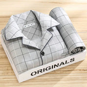 Pyjama set met overhemd en knoopsluiting - Rex Jeecey