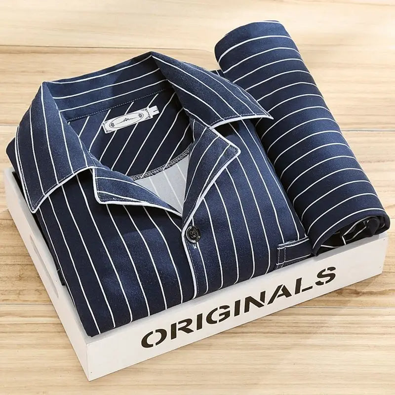 Pyjama set met overhemd en knoopsluiting - Rex Jeecey