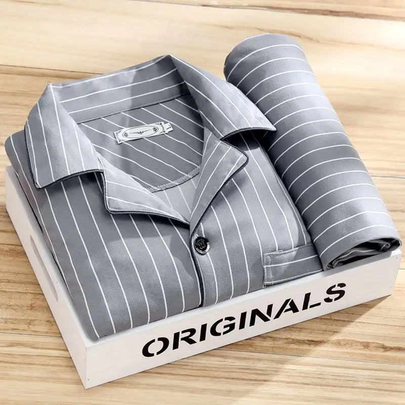 Pyjama set met overhemd en knoopsluiting - Rex Jeecey