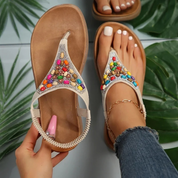 Summer Breeze - Retro Boheemse Platte Dames sandalen Qinzaro