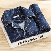Pyjama set met overhemd en knoopsluiting - Rex Jeecey