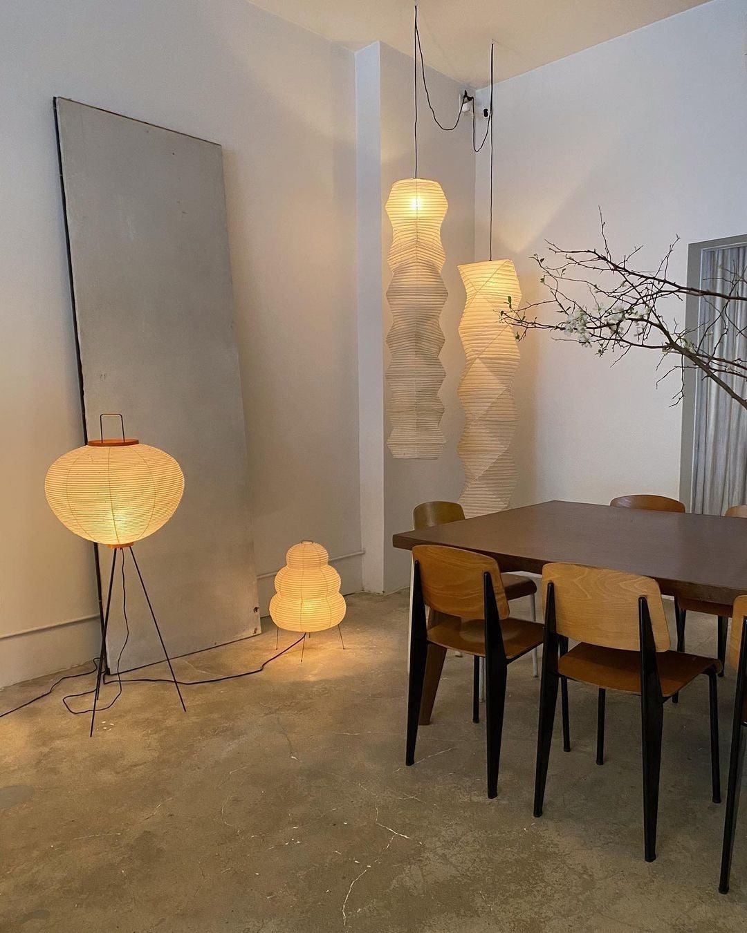 Rijstpapieren vloerlamp Jeecey