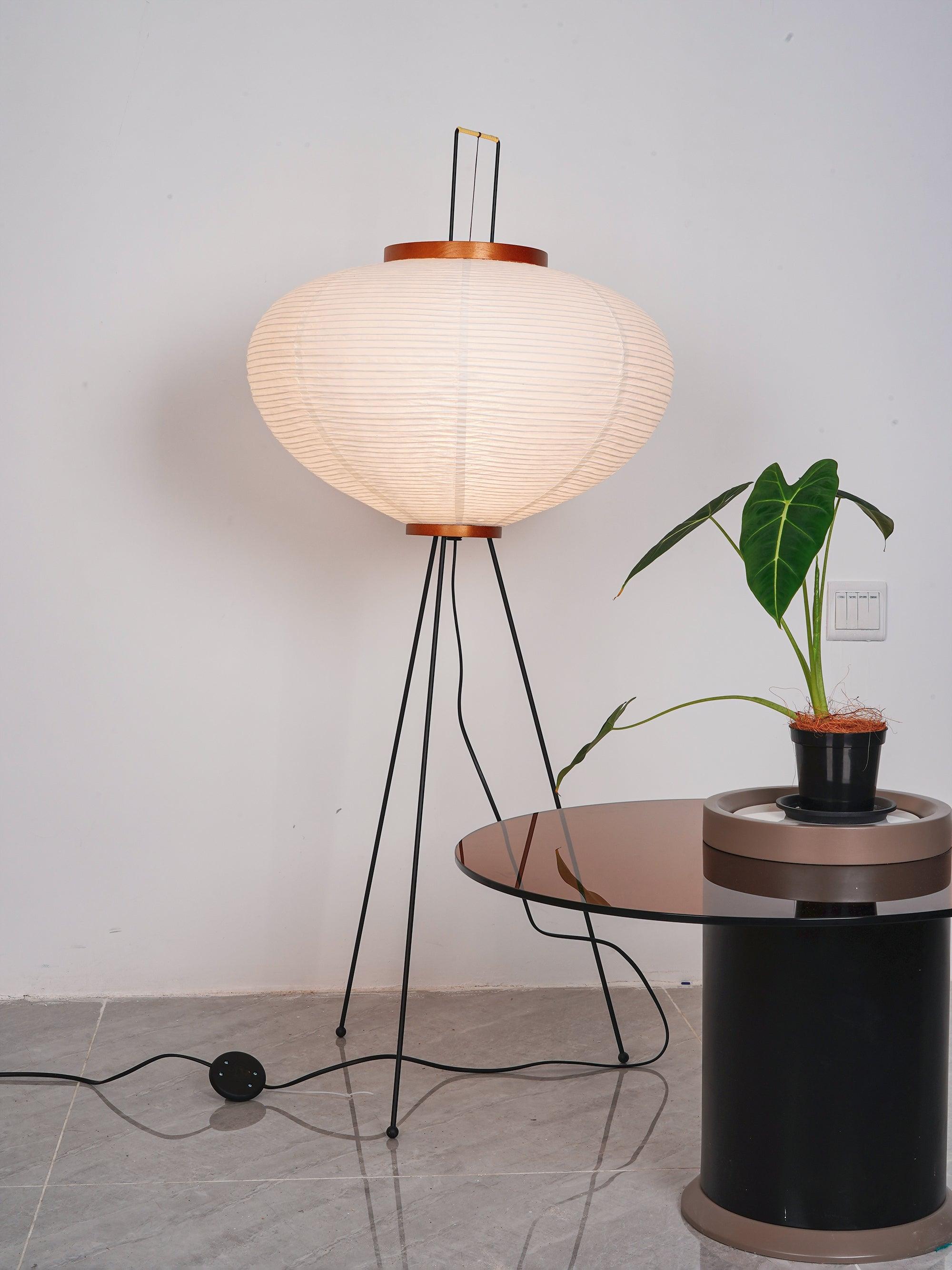 Rijstpapieren vloerlamp Jeecey