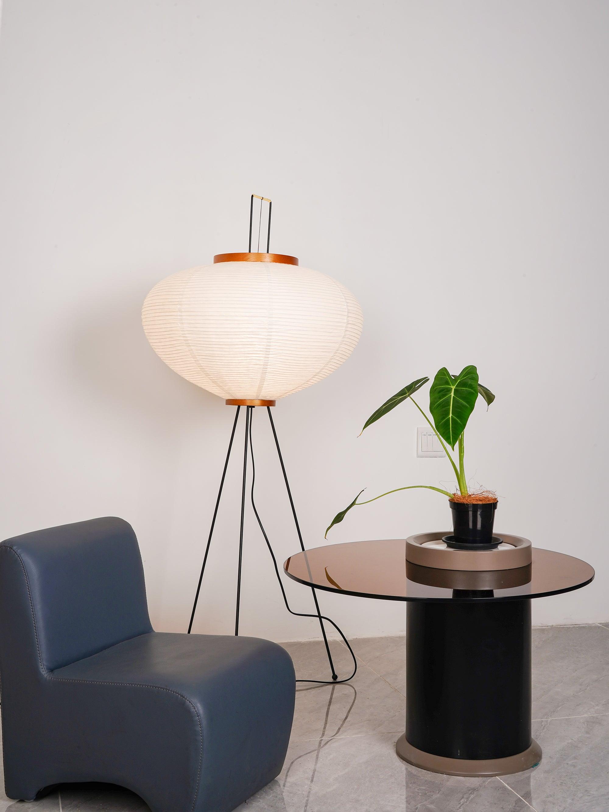 Rijstpapieren vloerlamp Jeecey