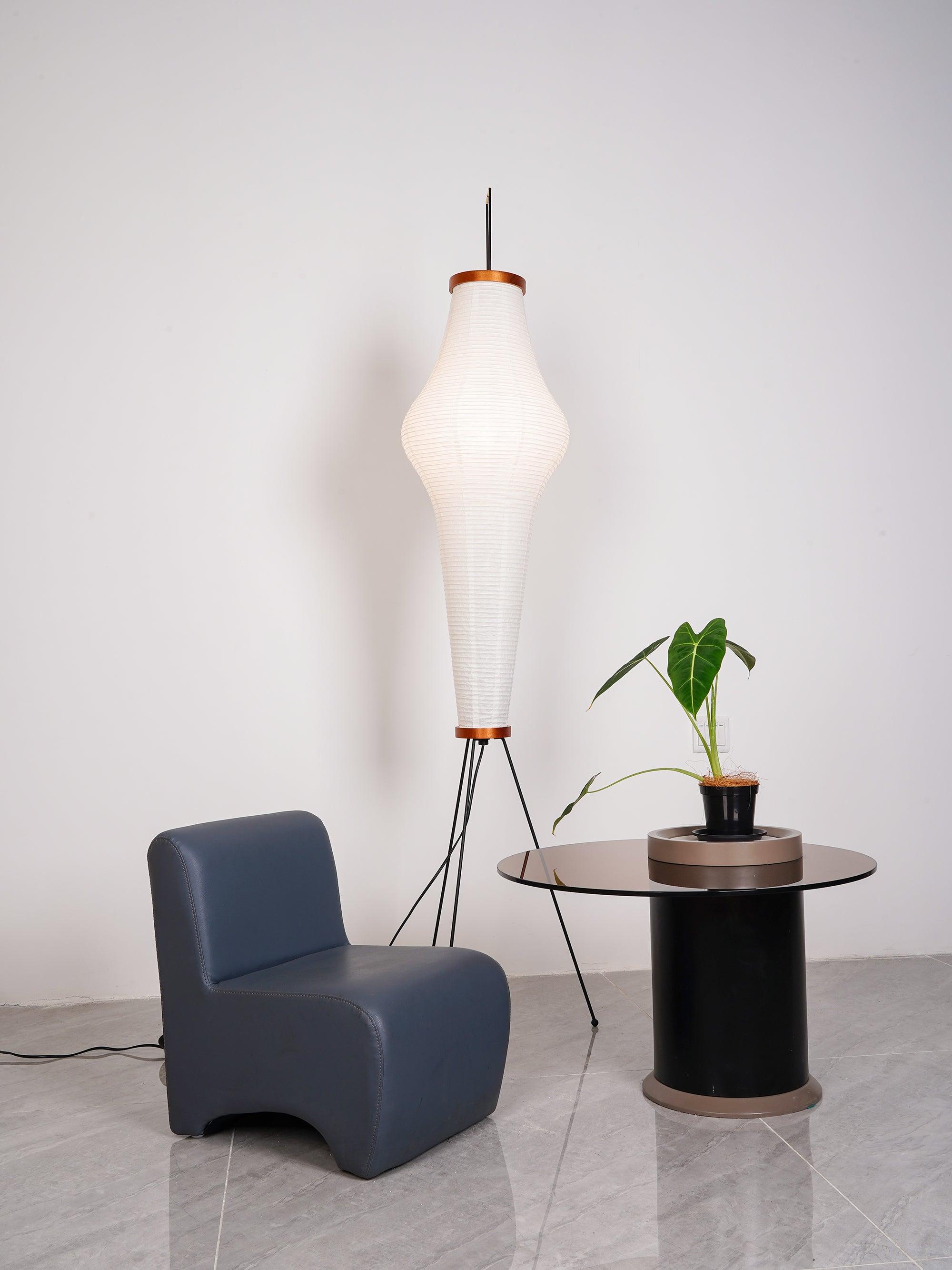Rijstpapieren vloerlamp Jeecey