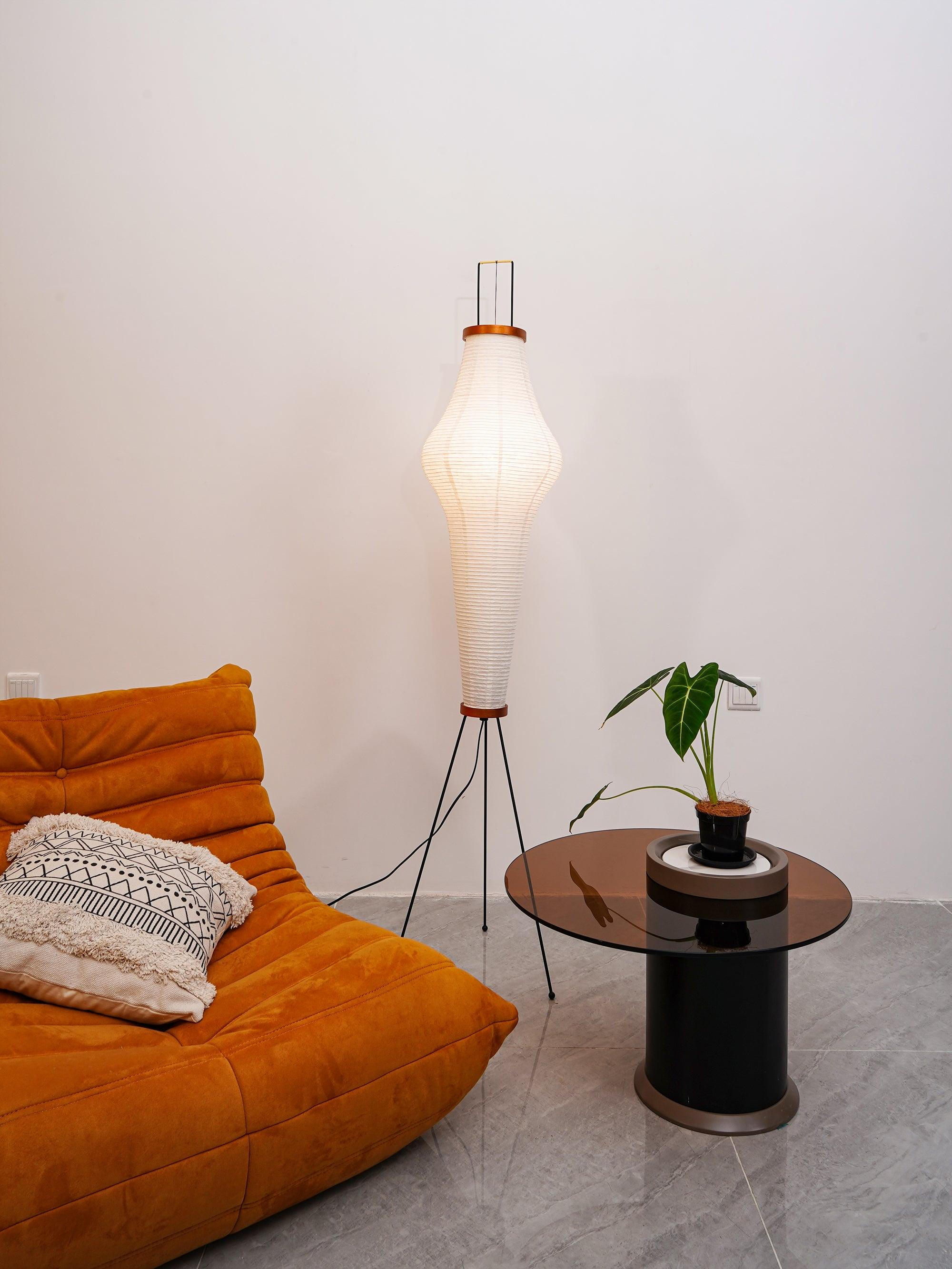 Rijstpapieren vloerlamp Jeecey