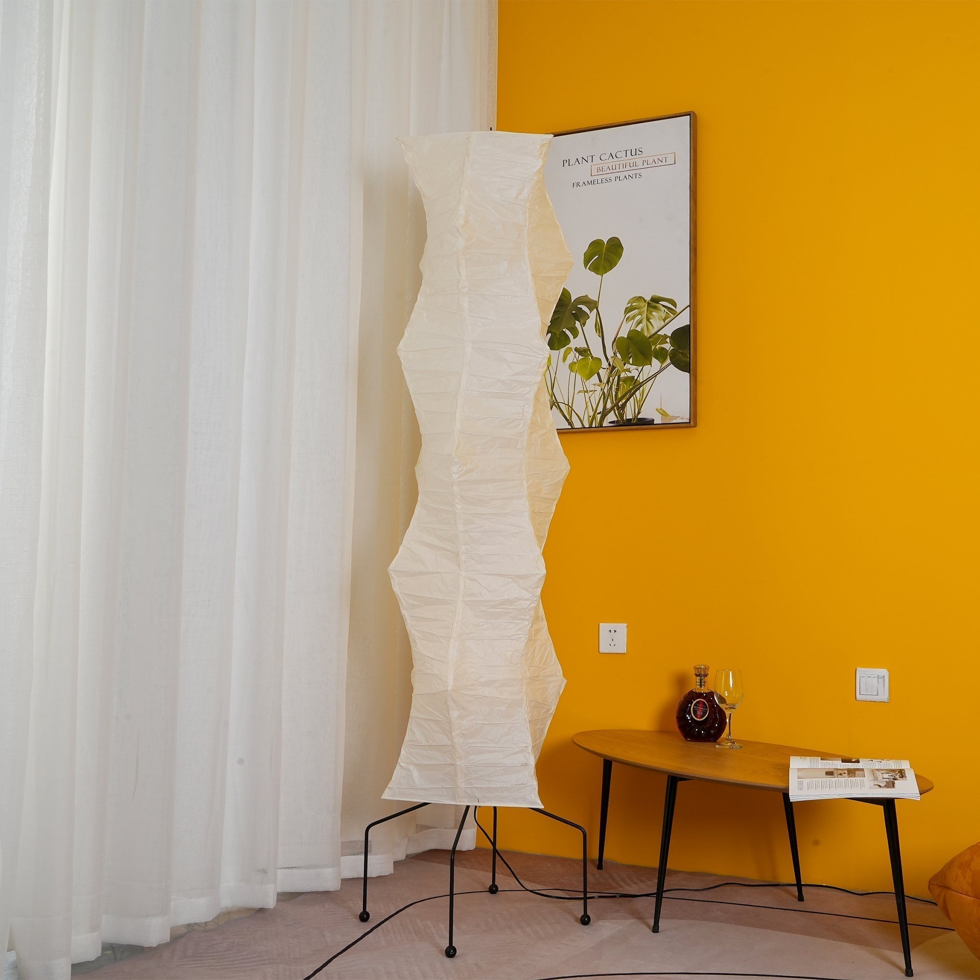 Rijstpapieren vloerlamp Jeecey