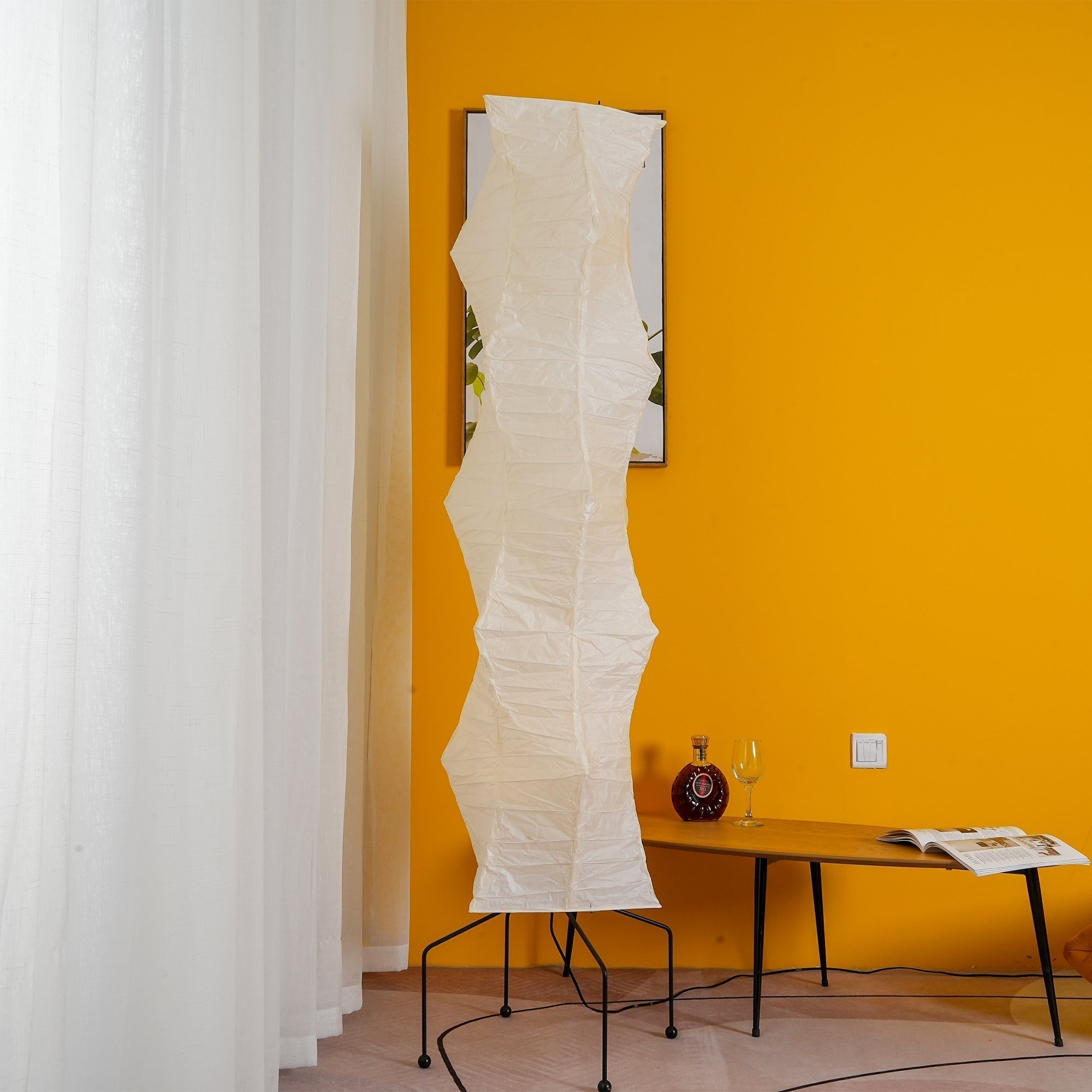 Rijstpapieren vloerlamp Jeecey