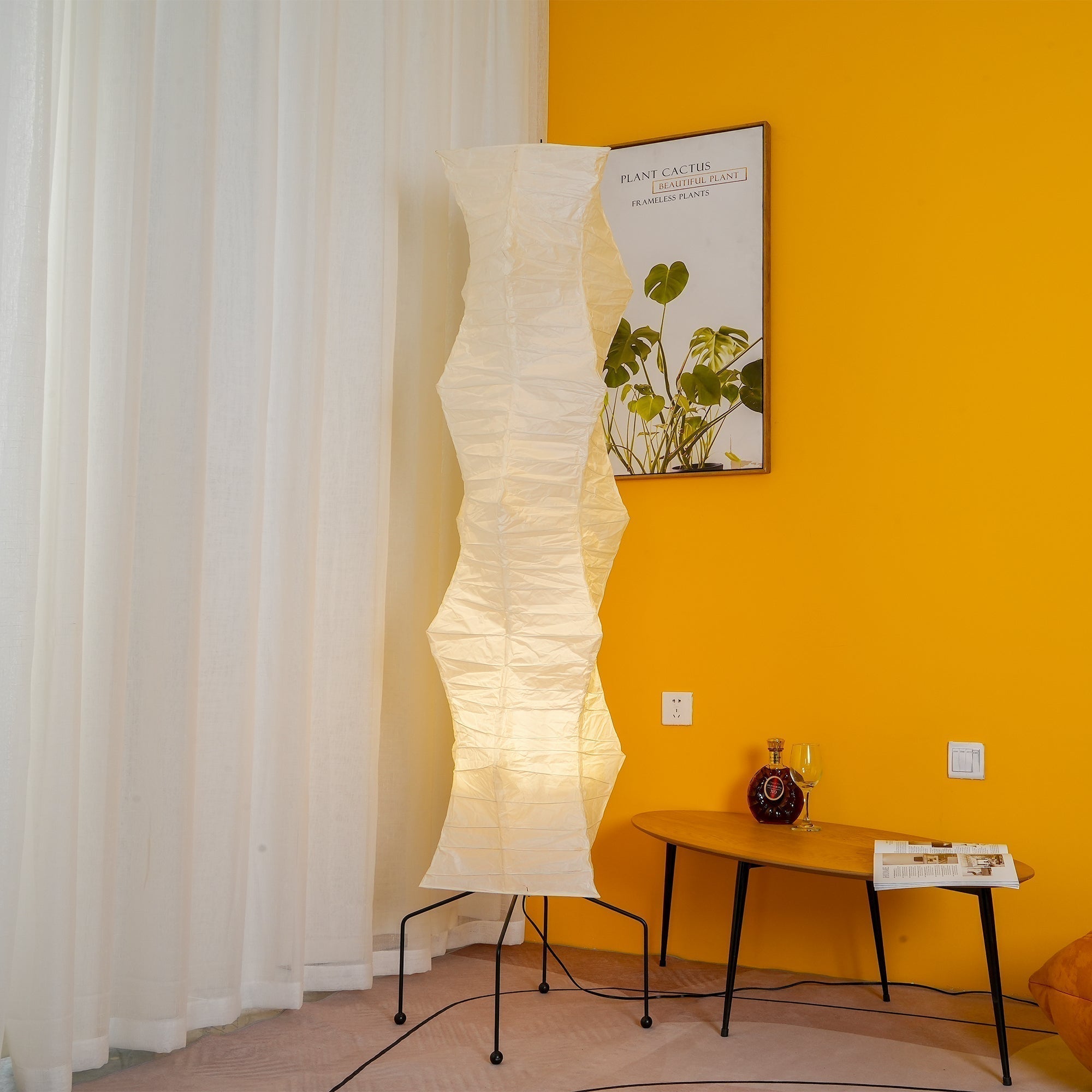 Rijstpapieren vloerlamp Jeecey