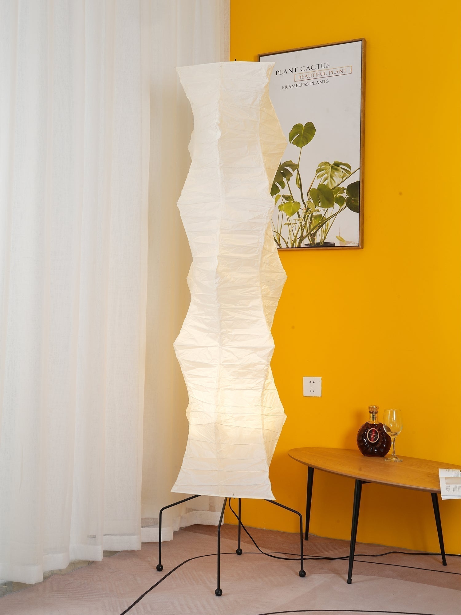 Rijstpapieren vloerlamp Jeecey