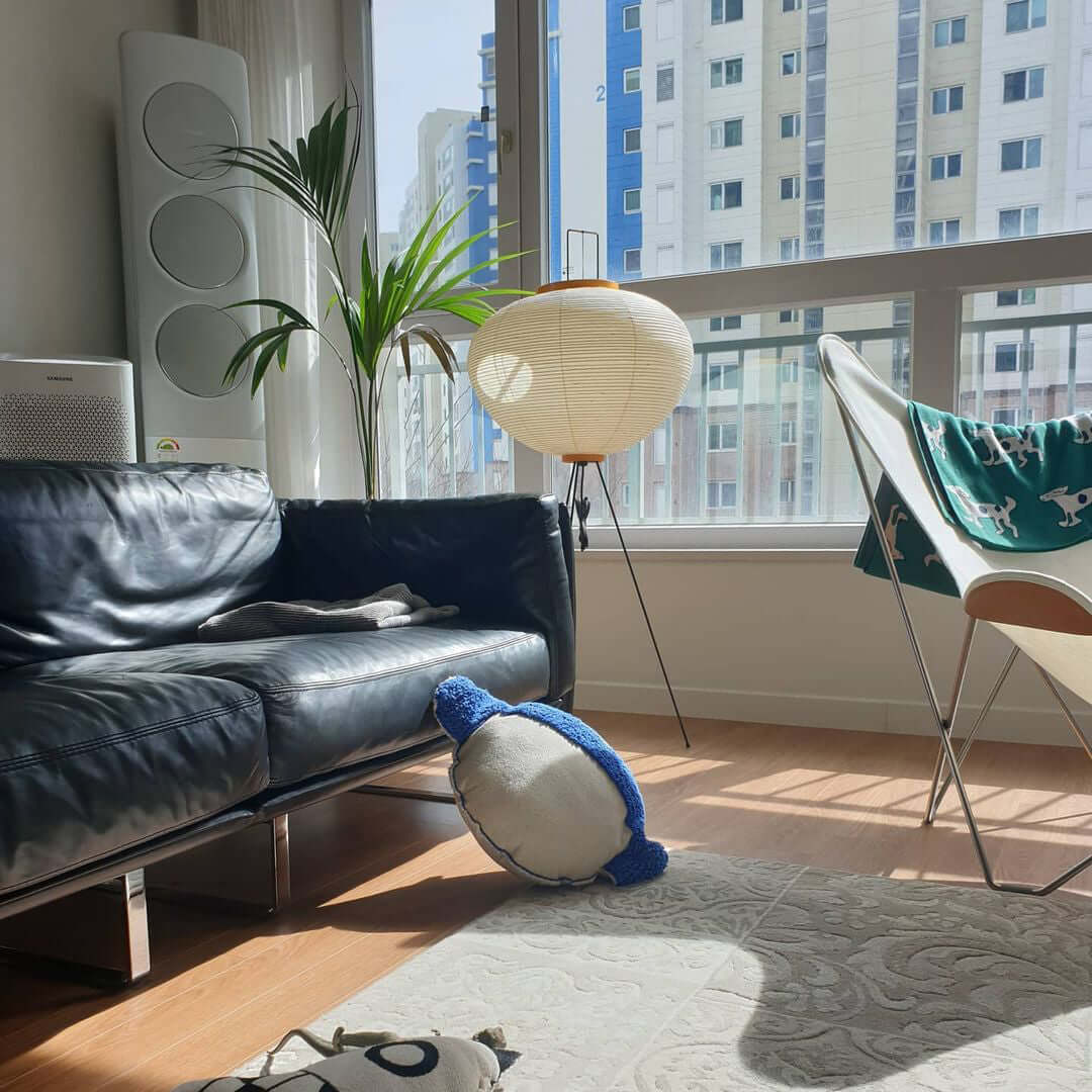 Rijstpapieren vloerlamp Jeecey