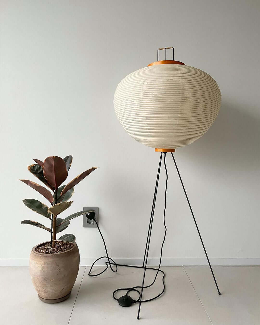 Rijstpapieren vloerlamp Jeecey