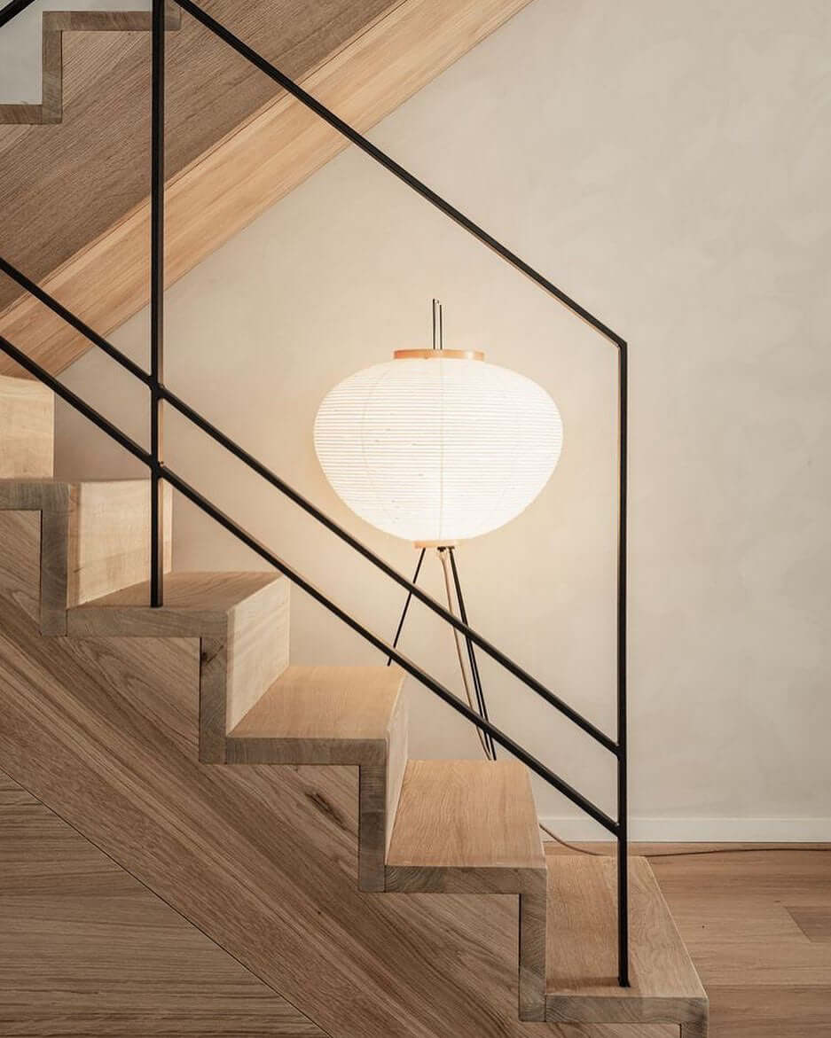 Rijstpapieren vloerlamp Jeecey