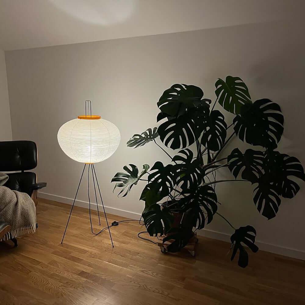 Rijstpapieren vloerlamp Jeecey