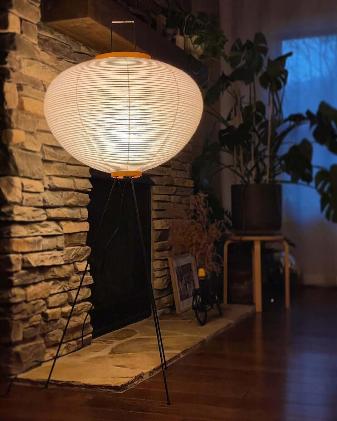 Rijstpapieren vloerlamp Jeecey