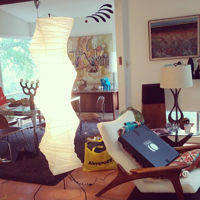 Rijstpapieren vloerlamp Jeecey