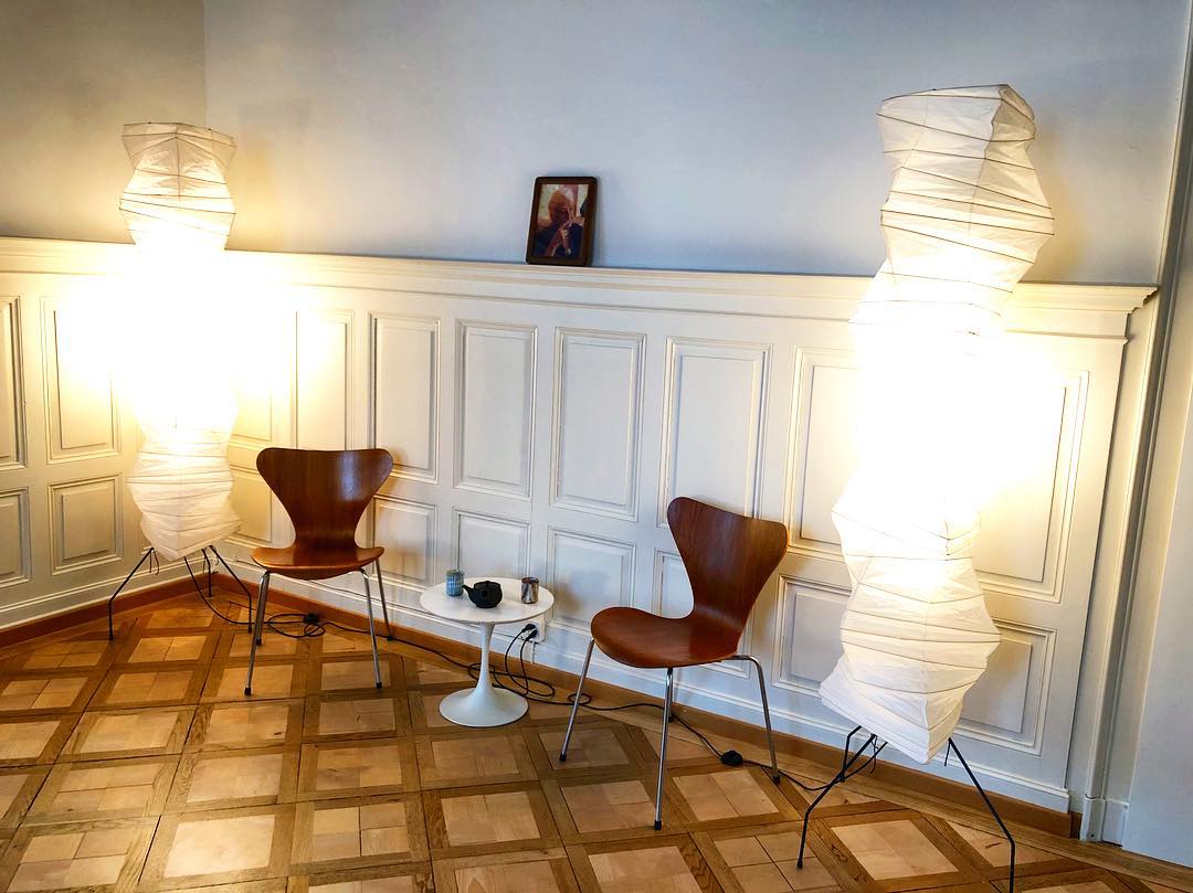 Rijstpapieren vloerlamp Jeecey