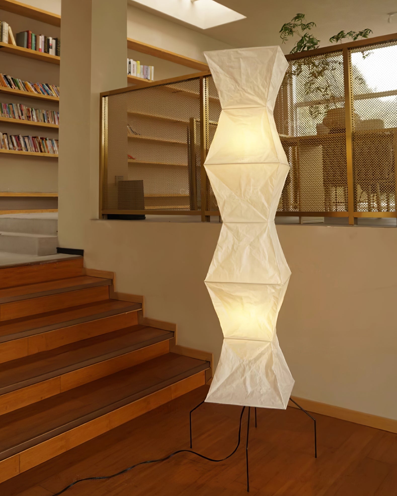 Rijstpapieren vloerlamp Jeecey