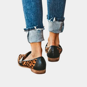 Trendy comfortabele instappers loafers suèdelook voor dames - Hollie Jeecey