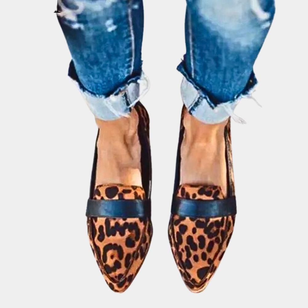 Trendy comfortabele instappers loafers suèdelook voor dames - Hollie Jeecey