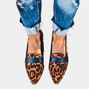 Trendy comfortabele instappers loafers suèdelook voor dames - Hollie Jeecey