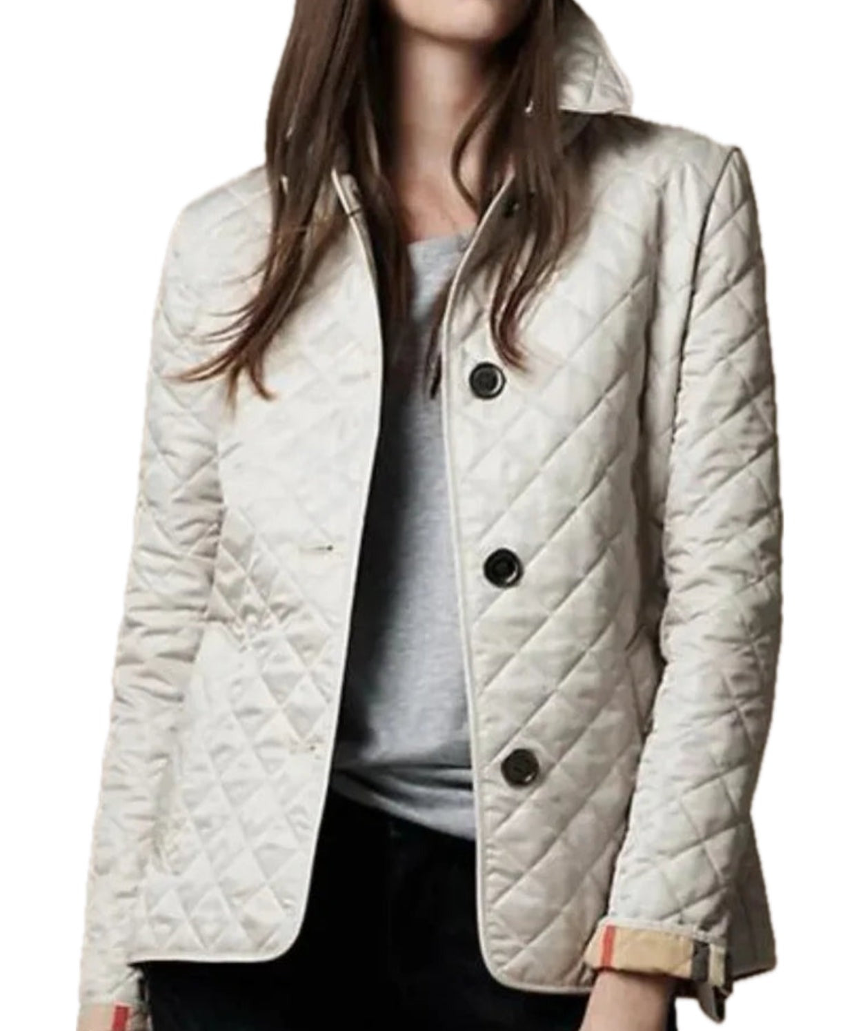 Women's High Collar Quilted Jacket Lucy-melbourne