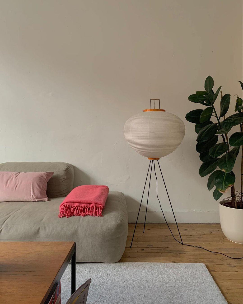 Rijstpapieren vloerlamp Jeecey