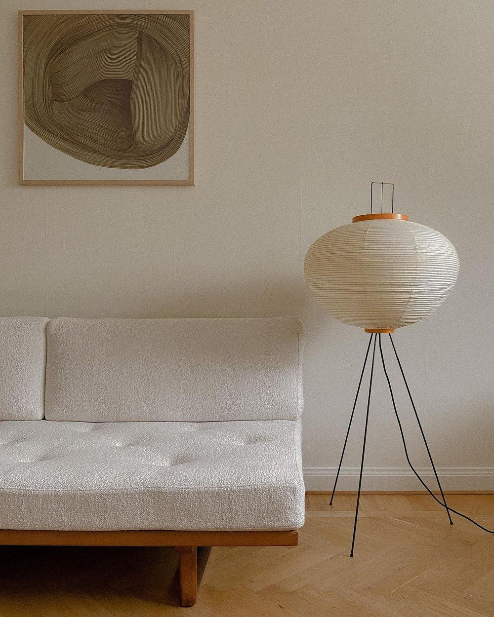 Rijstpapieren vloerlamp Jeecey