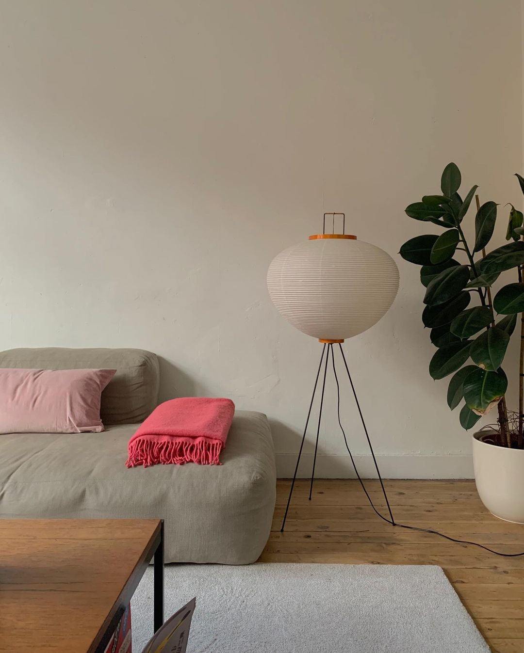 Rijstpapieren vloerlamp Jeecey