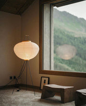 Rijstpapieren vloerlamp Jeecey