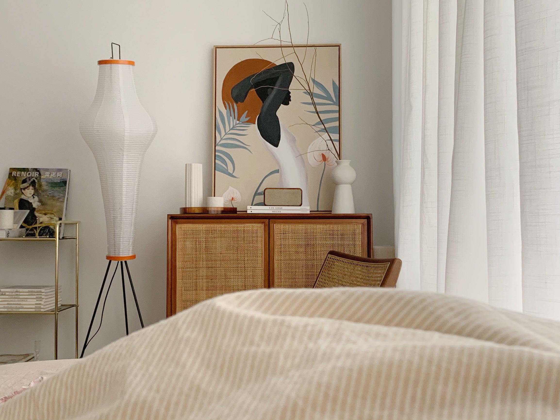 Rijstpapieren vloerlamp Jeecey