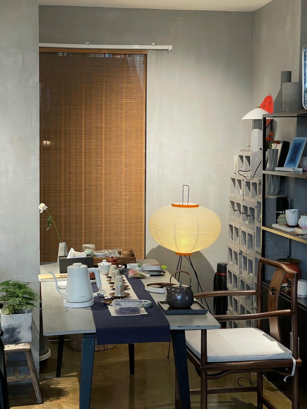Rijstpapieren vloerlamp Jeecey