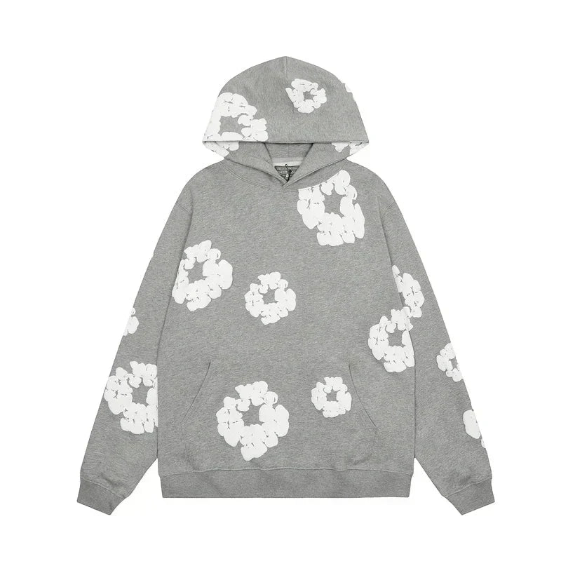 Stijlvolle casual hoodie met bloemenpatroon voor dames - Celisa Jeecey