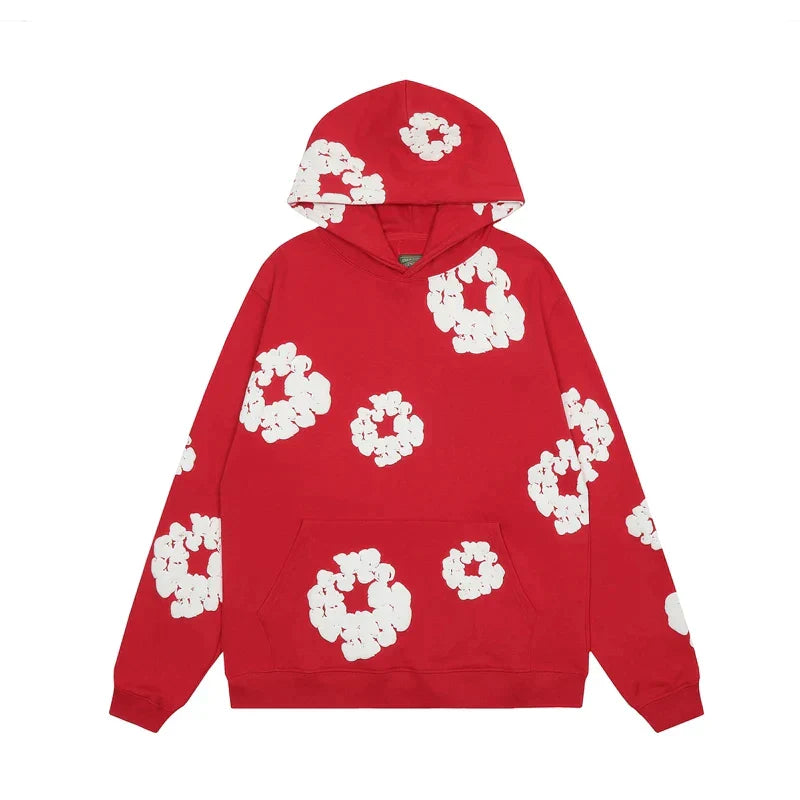 Stijlvolle casual hoodie met bloemenpatroon voor dames - Celisa Jeecey