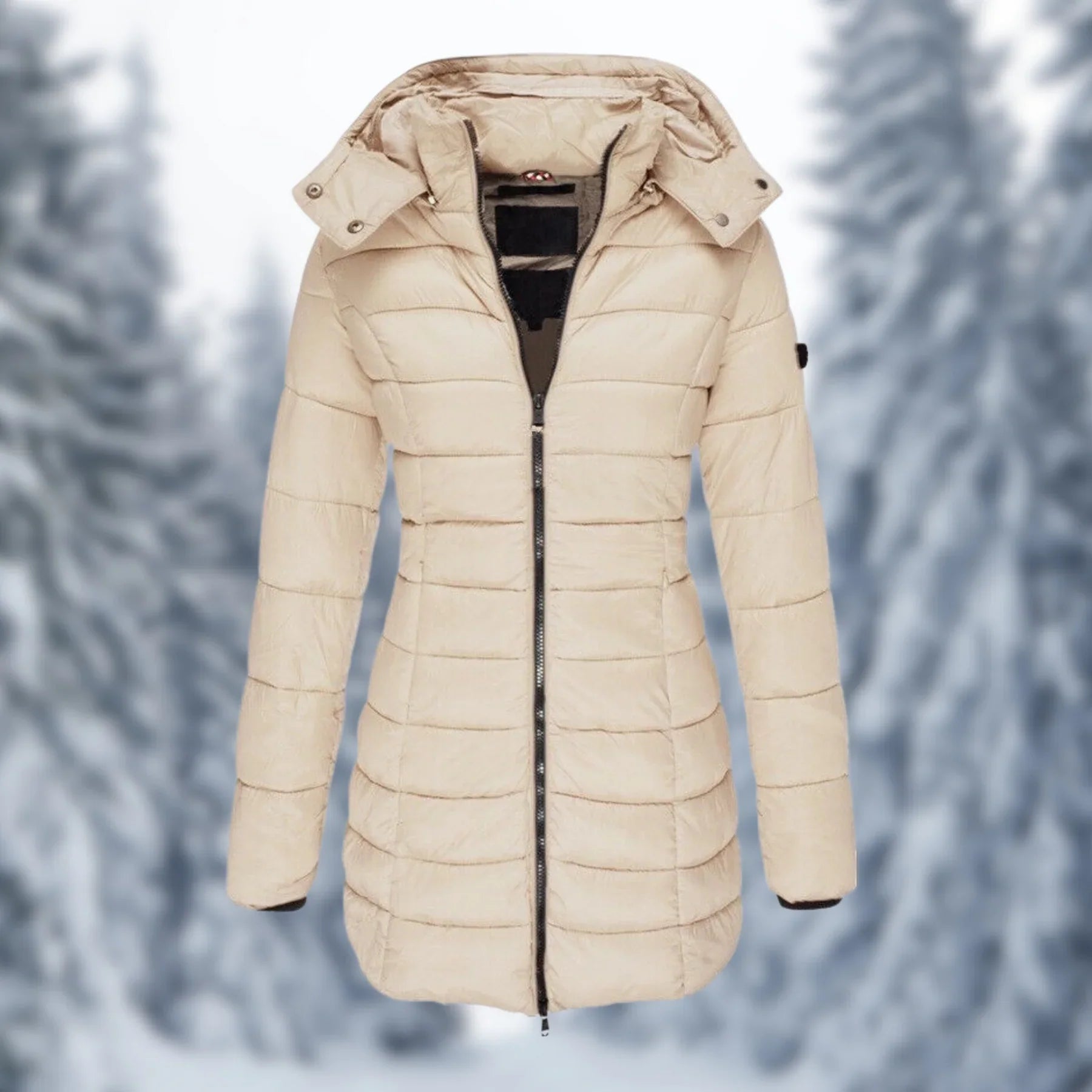 Waterdichte halflange winterjas voor dames - Garin Jeecey