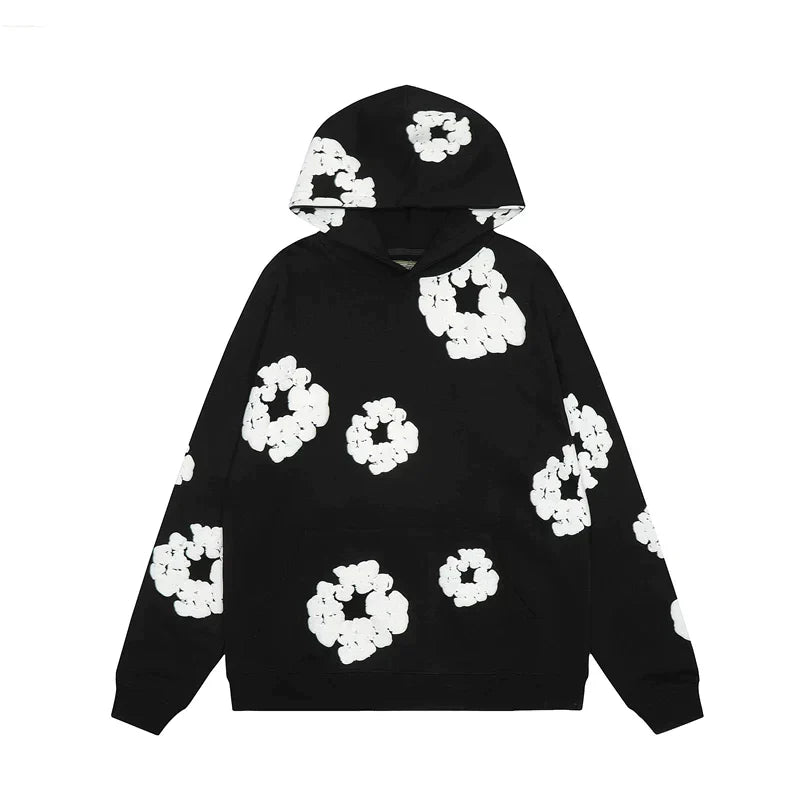 Stijlvolle casual hoodie met bloemenpatroon voor dames - Celisa Jeecey