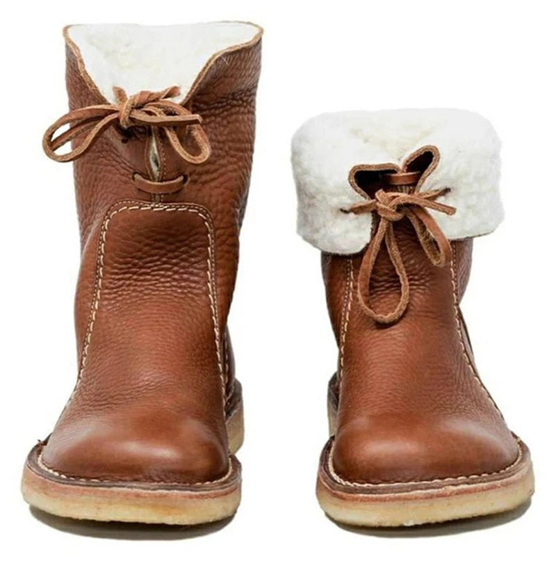 Myla - Waterproof Boots With Wool Lining Qinzaro