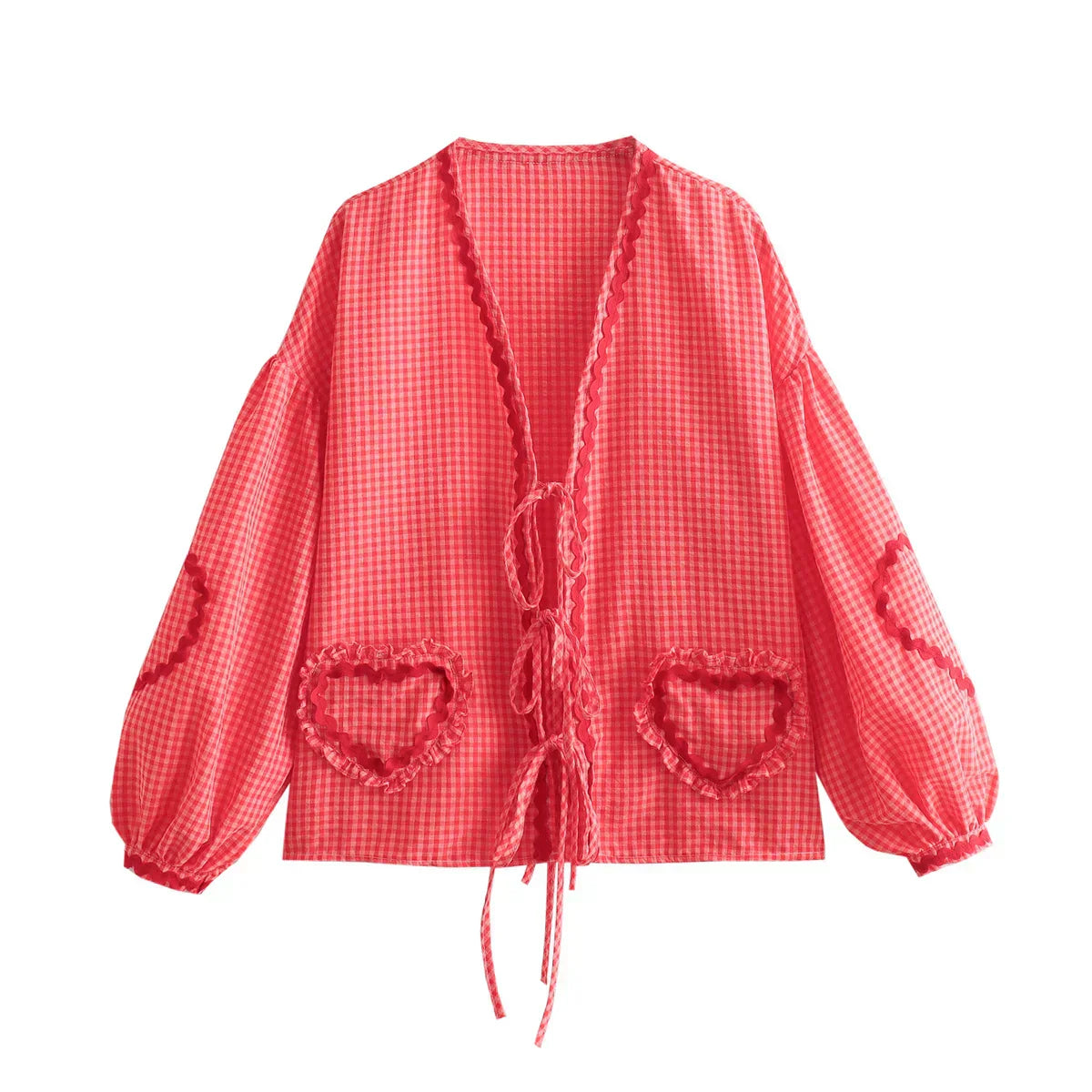 Vintage Heart Pocket Blouse women Lucy-melbourne