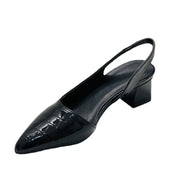 Orthopedische pumps blokhak met croco patroon - Zarrah Jeecey
