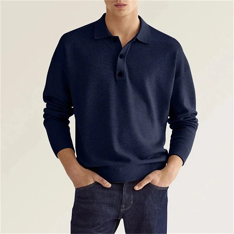 Poloshirt met lange mouwen - maximale elegantie en comfort - Thibo Jeecey