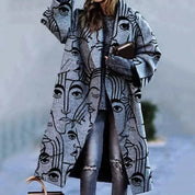 Trendy oversized lange winterjas voor dames - Dana Jeecey