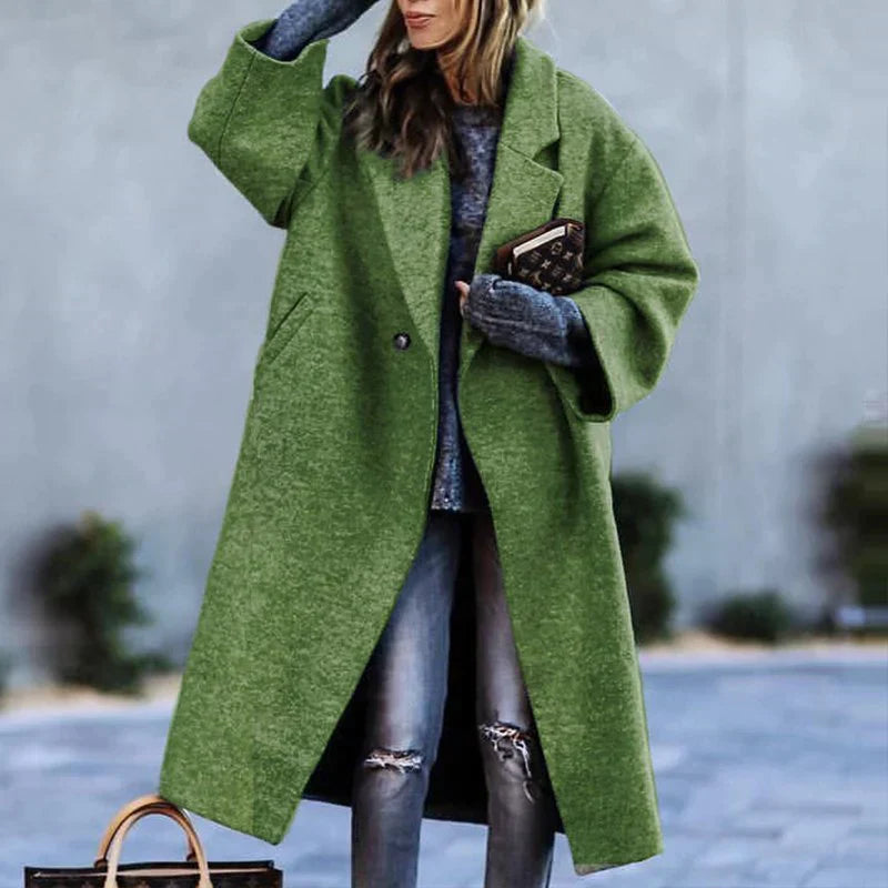 Trendy oversized lange winterjas voor dames - Dana Jeecey